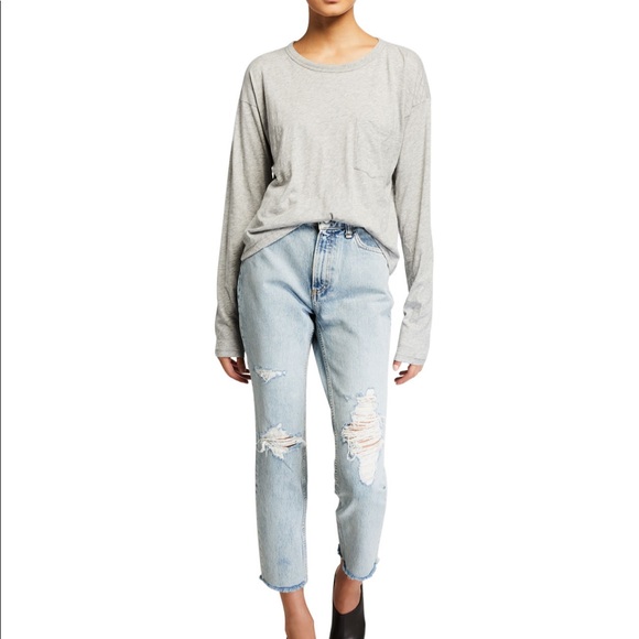 rag & bone Denim - Rag and bone raw hem denim pants